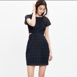 Madewell eyelet happening cotton mini dress